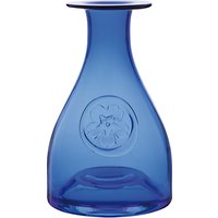 Dartington Crystal Primrose Bottle Vase, Blue