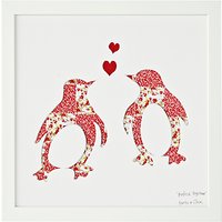 Bertie & Jack 'Perfect Together' Penguin Framed Cut-out, 27.4 X 27.4cm