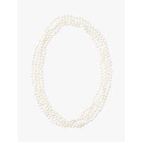Lido Pearls Freshwater Pearls 100 Inch Pearl Rope Necklace, White
