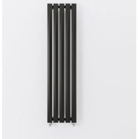 Terma Pier Vertical Radiator Metallic Black Textured (H)1680 Mm (W)410 Mm