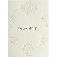 CCA Pearls Personalised Wedding RSVP Reply Cards, Pack Of 60, Gold