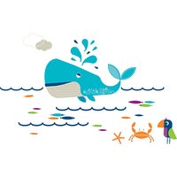Little Home At John Lewis Waves & Whales Wall Stickers