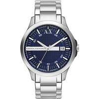 Armani Exchange AX2132 Men's Date Bracelet Strap Watch, Silver/Blue