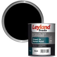 Leyland Trade Specialist Black Semi-Gloss Metal Paint 750 Ml