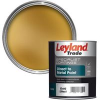 Leyland Trade Specialist Gold Effect Semi-Gloss Metal Paint 750 Ml