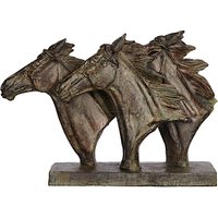Libra Horse Trio Head Sculpture