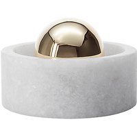 Tom Dixon Stone Spice Grinder, White And Gold