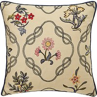 Morris & Co Strawberry Thief Embroidered Cotton Cushion