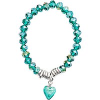 Martick Murano Heart & Crystal Bracelet