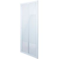 Cooke & Lewis Onega Bi-Fold Shower Door With Frosted Effect Glass (W)900mm