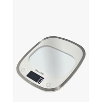 Salter Curve Glass Electronic Kitchen Scale, White