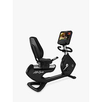 Life Fitness Platinum Club Series Recumbent Lifecycle Exercise Bike With Discover SE Tablet Console