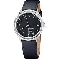 Mondaine Unisex Helvetica Leather Strap Watch