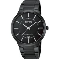 Lorus RS929BX9 Men's Date Bracelet Strap Watch, Black