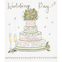 Rachel Ellen Cake And Champagne Wedding Card