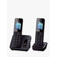 Panasonic KX-TGH222EB Digital Telephone And Answering Machine With Nuisance Call Control, Twin DECT