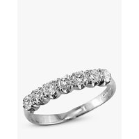 EWA 18ct White Gold Diamond Half Eternity Ring, White Gold