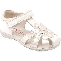 Start-rite Primrose Leather Sandals, White/Silver