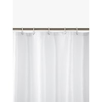 John Lewis Jacquard Shower Curtain, White