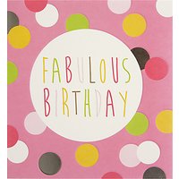 Caroline Gardner Pink Spots Birthday Card