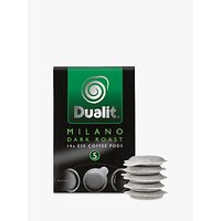 Dualit 15130 Milano Dark Roast Coffee Pods, Pack Of 14