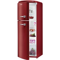 Gorenje RF60309OR-L Freestanding Fridge Freezer, A++ Energy Rating, Left-Hand Hinge, 60cm Wide, Burgundy Red