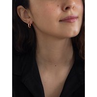 IBB 9ct Rose Gold Creole Earrings, Rose Gold