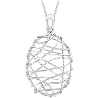 IBB 9ct White Gold Candy Cage Pendant