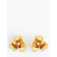 IBB 9ct Yellow Gold Flower Stud Earrings, Yellow Gold