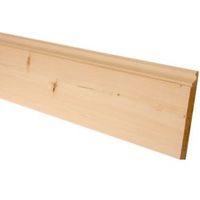 Softwood Mouldings Smooth Skirting (T)15mm (W)119mm (L)2400mm Pack Of 4 - 5022652844165