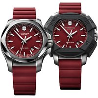 Victorinox 241719.1 Men's I.N.O.X Rubber Strap Watch, Red