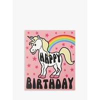 Candy Floss Unicorn Birthday Card