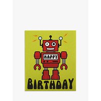 Candy Floss Robot Birthday Card