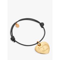 Merci Maman Personalised 18ct Gold Plated Heart Bracelet