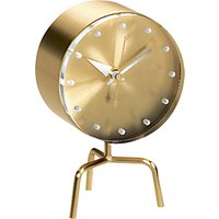 Vitra George Nelson Tripod Mantle Clock, Gold