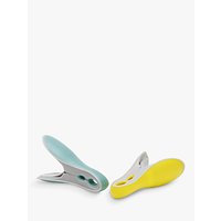 Brabantia Smart Clothes Pegs, Yellow / Mint, Pack Of 8