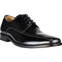 John Lewis Albert Tramline Leather Derby Shoes, Black