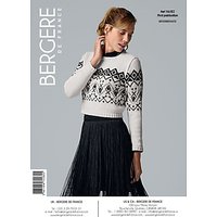 Bergere De France Caline Women's Jacquard Sweater Knitting Pattern, 70282
