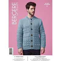 Bergere De France Magic+ Men's Cardigan Knitting Pattern, 70516