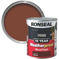 Ronseal Dark Oak Gloss Wood Paint 750ml