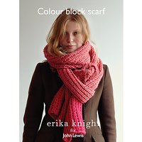 Erika Knight For John Lewis Colour Block Scarf Knitting Pattern
