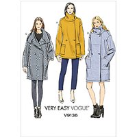 Vogue Women's Very Easy Coat Sewing Pattern, 9136