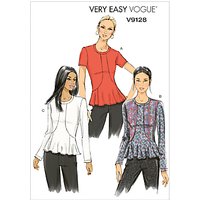 Vogue Very Easy Women's Top Sewing Pattern, 9128