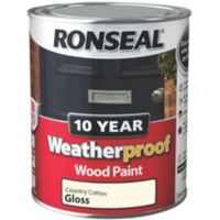 Ronseal Country Cotton Gloss Wood Paint 750ml