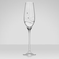 Dartington Crystal Glitz Champagne Flutes, 0.21L, Set Of 2