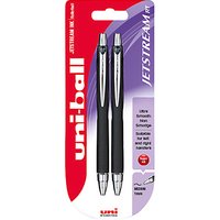 Uniball Jetstream RT Rollerball Pens, Black, Set Of 2