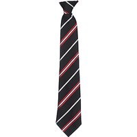 St James' Catholic High School Unisex Clip-On Tie, Black Multi