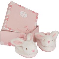 Doudou Et Compagnie Baby Rabbit Booties Gift Box, Pink