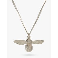 Alex Monroe Baby Bee Pendant Necklace, Silver