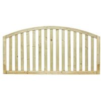 Gawsworth Domed Top Planed Vertical Timber Border Fencing (W)1800mm (H)900mm Pack Of 5